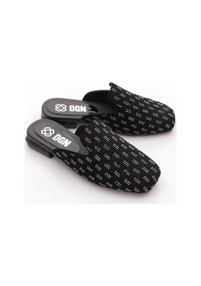 Dgn T0011 Kadin Terlik Siyah Platin