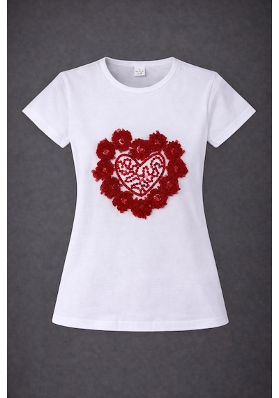 Dıgıl Kids Kız Çocuk Gösteri T-shirt Beyaz 4
