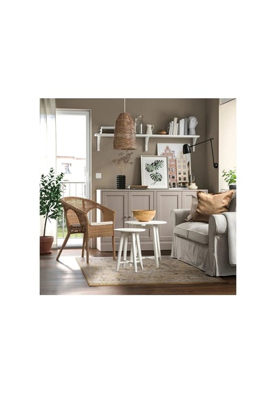 Ikea Jarnvag Halı 133 X 195 Cm Bej - Koyu Bej