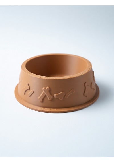 Kemik Desenli Mama Kabı 3d Baskı Kedi Köpek Mama Ve Su Kabı 12cm