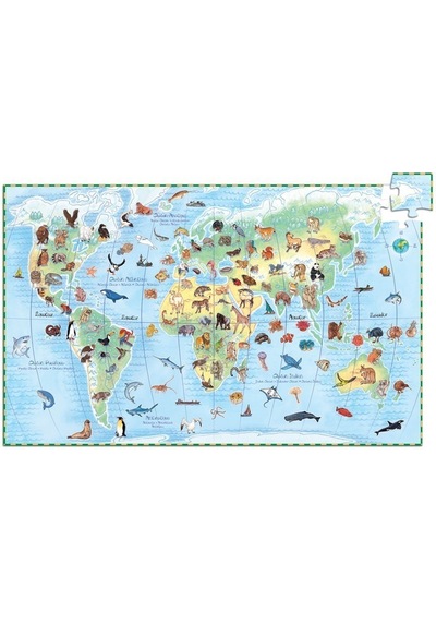 Djeco Klasik Puzzle 100 Parça/ World's Animals