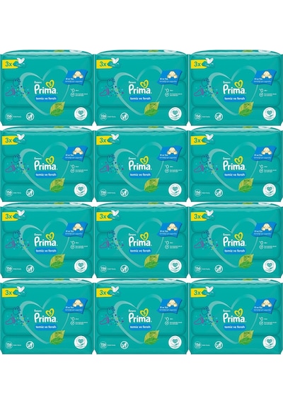 Prima Islak Havlu Mendil Temiz Ve Ferah Bebek Kokulu (36 Lı Set)