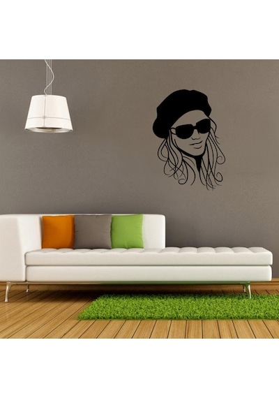 Bereli Kız Folyo Sticker 200cm Uzunluk Siyah