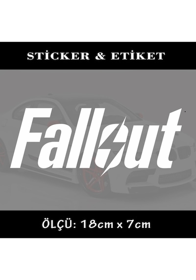 fall oto sticker ön arka cam yazısı - tuning modifiye etiket