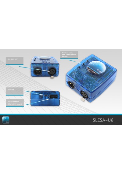 Nicolaudie Slesa-u8 Dmx 512 Kanallı Aydınlatma Kontrol Cihazı