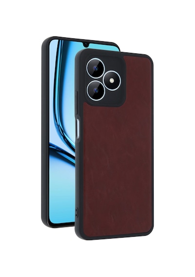 Ilkeshop Newface Realme Note 50 4g Kılıf Aras Deri Kapak - Bordo