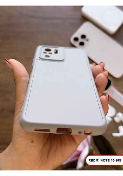 Redmi Note 10 / 10s Uyumlu Kamera Korumalı Darbeye Dayanıklı Renk Atmayan Keep Silikon Kılıf Gri