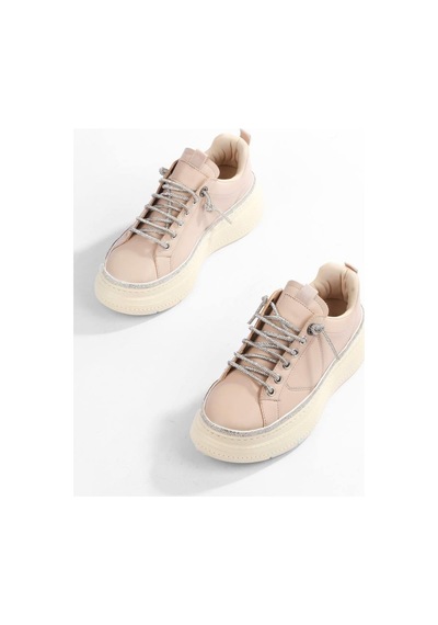 Paris Bej Taşlı Ve Şık Tasarım Günlük Sneaker Mh2456-1-bej Bej