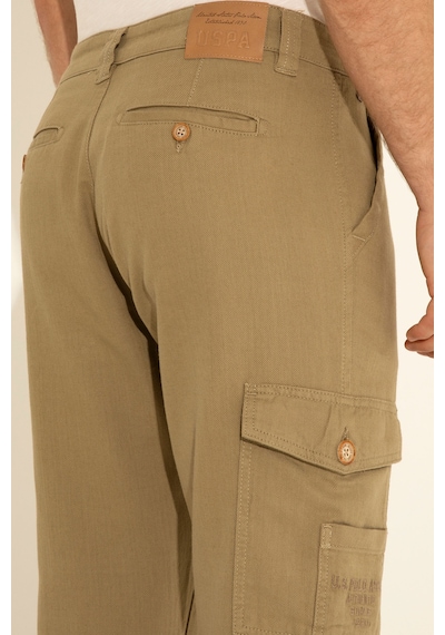 U.s. Polo Assn. Erkek Haki Pantolon Kanvas-chino 50283967-vr027 Haki