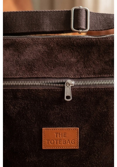 Vellbags Çikolata Kahve Kadın Omuz Çantası Modern Fermuarlı Günlük Çanta Acıkahve