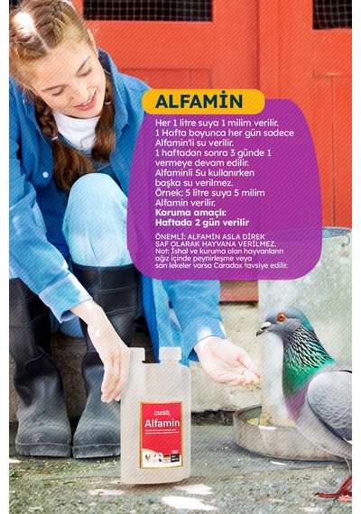 Alfamin Kuşlar Için Ishal Kuruma Sallabas Ürünü 500 Ml