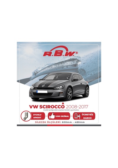 Volkswagen Scirocco Muz Silecek Takımı 2008-2017 Rbw
