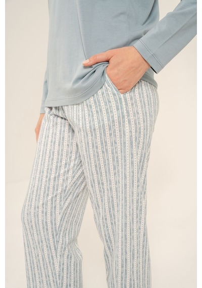 Arnetta Kadın Dream Create Love Yeşil Uzun Kol Pijama Takım Ar3778-s-v1 Ar3778-s-v1