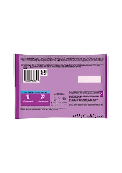 2 Adet Whiskas Pouch Balıklı Kedi Maması 4'lü Paket
