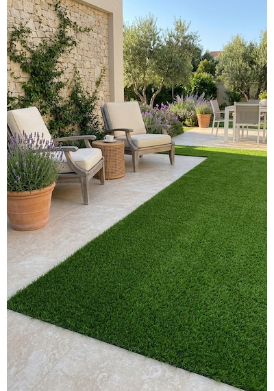 Grass Dekoratif Suni Çim Halı Balkon Bahçe Teras İç Dış Mekan Yeşil Yapay Çim Halı 20 Mm