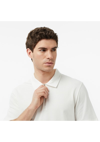 Nautica Erkek Krem Regular Fit Çizgili Polo Yaka T-shirt Çizgili K65232t Krem