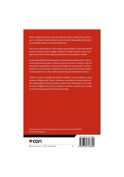Selam Olsun Katalonya’Ya - George Orwell - Can Yayınları