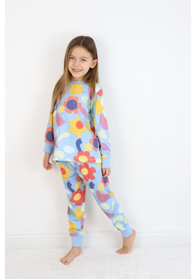 Kız Pijama Takımı Mavi