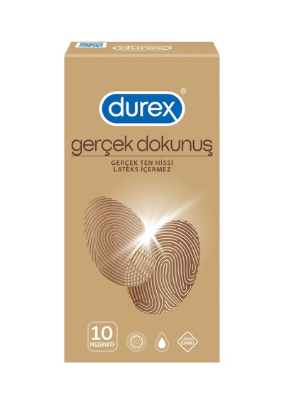 Durex Gerçek Dokunuş Prezervatif 10'lu - 8 Adet Tarı