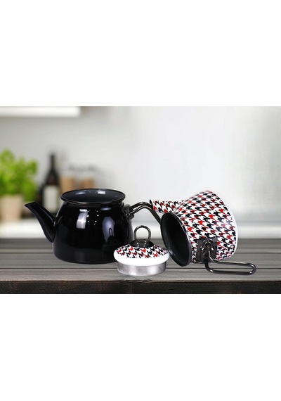 Forte Black Mini Model Emaye Çaydanlık çok renkli