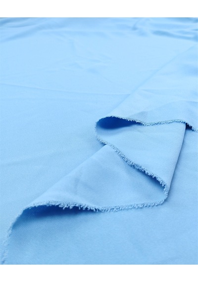 Açık Mavi Renkte 175gr/m2 Dökümlü Yumuşak Varna Krep Kumaş Elbiselik & Bluzluk 150x225cm-12629