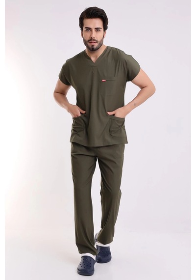 Bflex Unisex Likralı Yarasa Kol Takım - 6427 Haki Yeşili