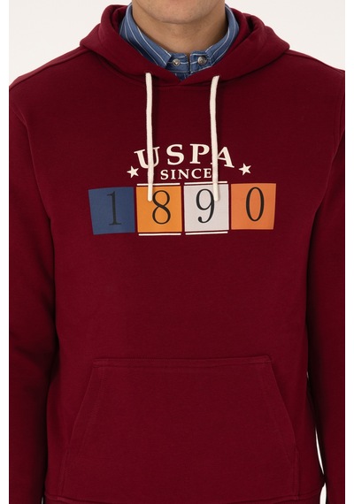 U.s. Polo Assn. Erkek Bordo Sweatshirt 50316364-vr014 Bordo
