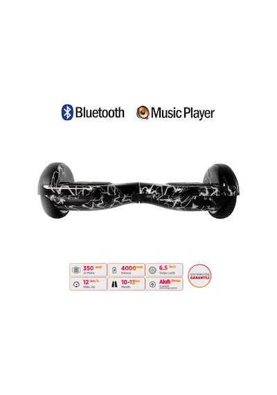 Citymate Elektrikli Kaykay Hoverboard Akıllı Denge 6.5 Inch + Hoverkart + Çanta Extrem Paket D02