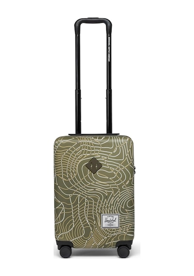 Herschel Heritage Hardshell Carry On Luggage Kabin Boy Valiz 11197 Ivy Green Topography