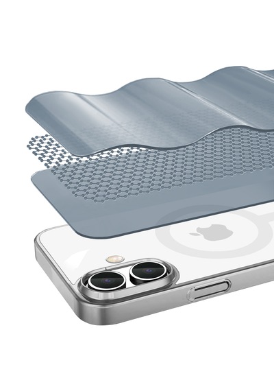 Apple Uyumlu iPhone Buff 16 Plus Magsafe Slim Fit Kılıf Silver