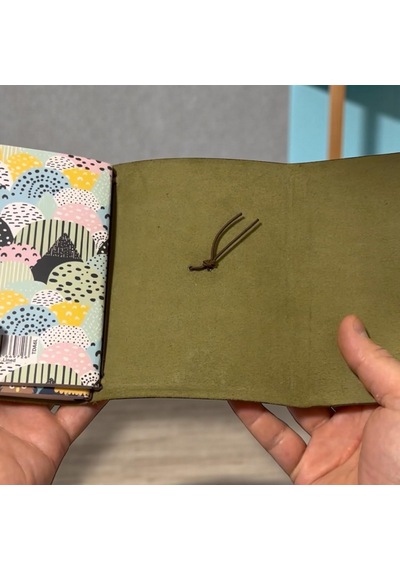 Guizzmo Deri Defter Kılıfı, A6 Boyut, 3 Lastikli, Minimalist Tasarım 0.75 LT - 2.5 LT - 12 KG