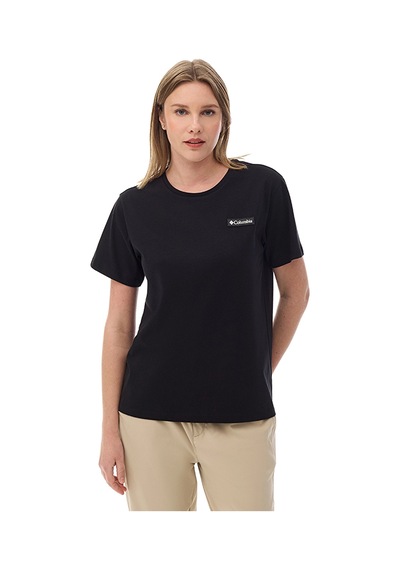 Columbia W Label Graphic Ss Tee Kadın Tişört Cs0472 Siyah