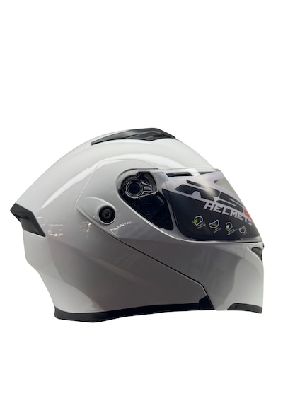 Kask Rs2 Marka Çene Açılır Güneş Vizörlü Beyaz