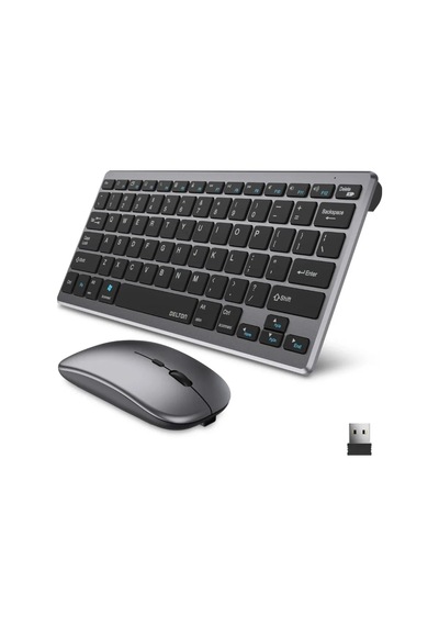 Bluetooth Ve 2. 4g Destekli Kablosuz Klavye Mouse Seti Şarj Edilebilir
