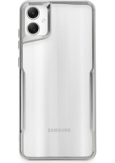 Newface Samsung Galaxy A05 Kılıf Boyi Silikon Kapak - Gümüş