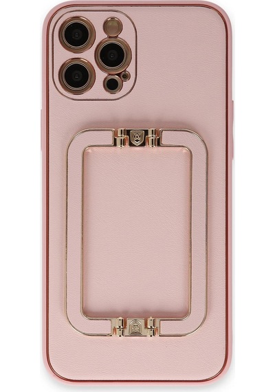 Newface Apple iPhone Uyumlu 12 Pro Kılıf Coco Elit Kapak Semeglbl - 59 - Pembe