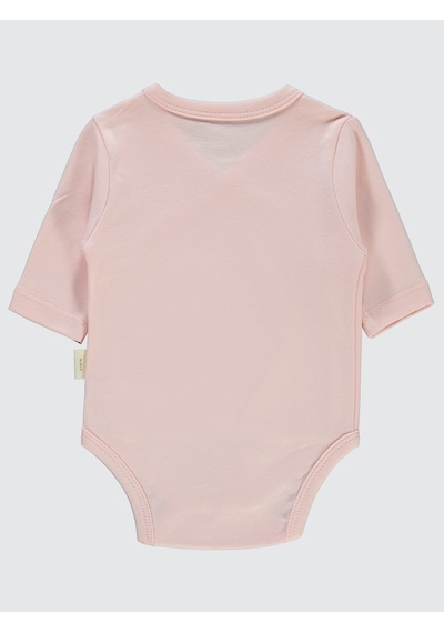 Civil Baby Bebek Organik Çıtçıtlı Badi 0-6 Ay Pembe Pembe