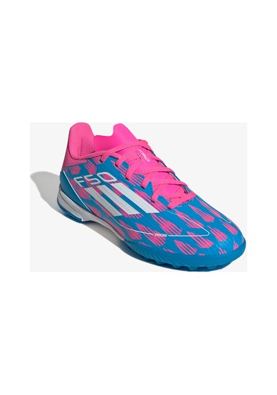 Adidas F50 League Tf Çocuk Pembe Halı Saha Kramponu Mavi