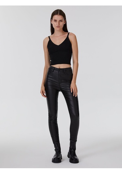 LOFT Crop Kadın Atlet Lf2032846 Q1.v1 Siyah