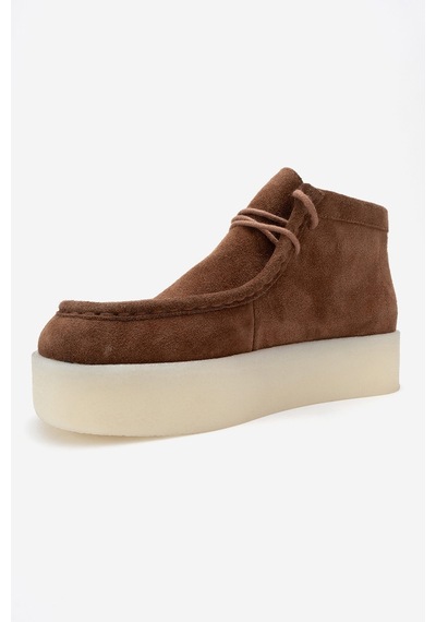 Luvishoes Luvi Shoes Melıa Taba Süet Hakiki Deri Kadın Bilekte Bot Taba