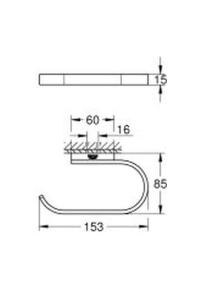 Grohe Selection Tuvalet Kağıtlığı - 41068gl0 Parlak Açık Altın