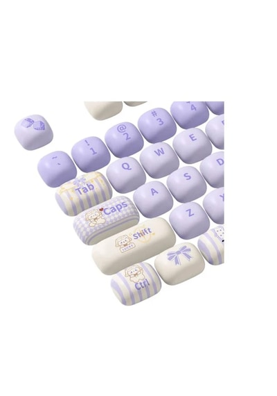 Akko Magic Lop Bunny Pbt 138 Adet Keycap Set