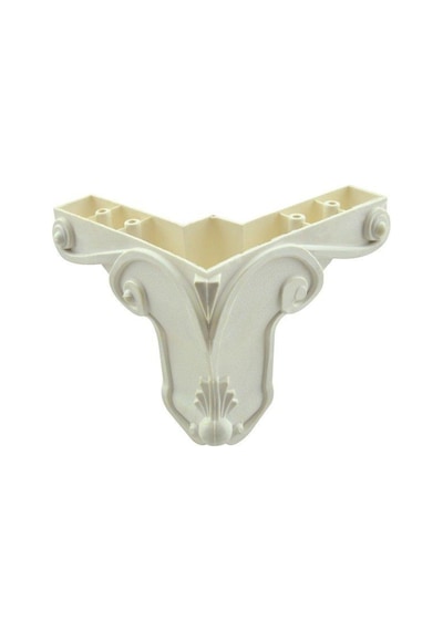 Gürçayhırdavat Gürçay Mobilya Ayağı Plastik Aslan Beyaz 9Cm (4 Adet)
