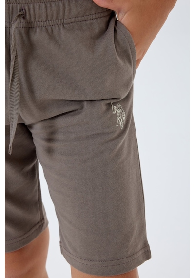 U.s. Polo Assn. Erkek Çocuk Kahverengi Bermuda Takım Us2427-c-v1 Kahverengi