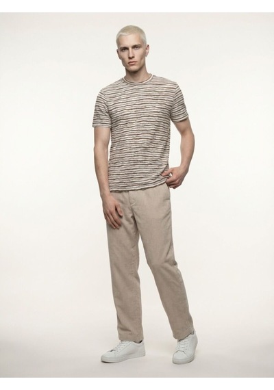 Regular Fit Erkek Tshirt K.kol Bej