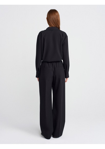 Dilvin 71619 Pijama Pantolon-siyah Siyah