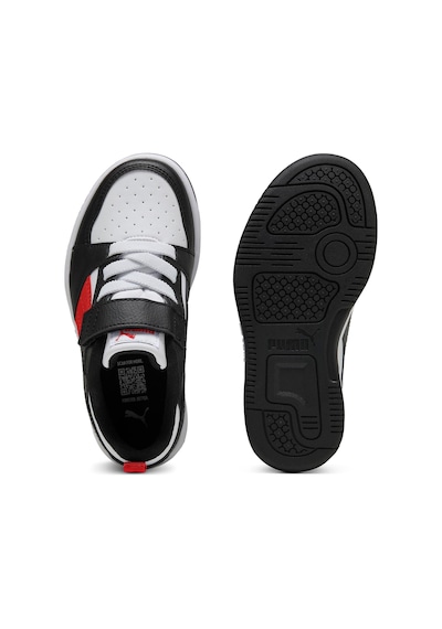 Puma Rebound V6 Lo Ac+ Ps-white-red-black Çocuk Ayakkabı-beyaz-2060 Beyaz