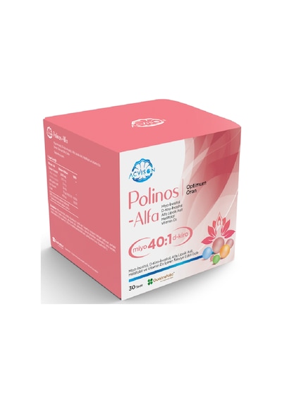 Acvison Polinos-Alfa Kadınlara Özel Takviye Edici Gıda-30 Saşe