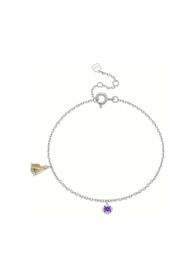 Brezza Lusso Jewelry Damla Renklerin Dansı 925 Ayar Kadın Gümüş Bileklik Gümüş