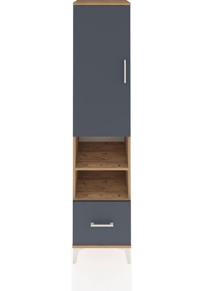 Hyperion Dolap 3 Raflı Tek Çekmeceli Tek Askılı 44x44x195 Çam-antrasit Atlas Çam Hyperion Dolap 3 Raflı Tek Çekmeceli Tek Askılı 44x44x195 Çam-antrasit Atlas Çam